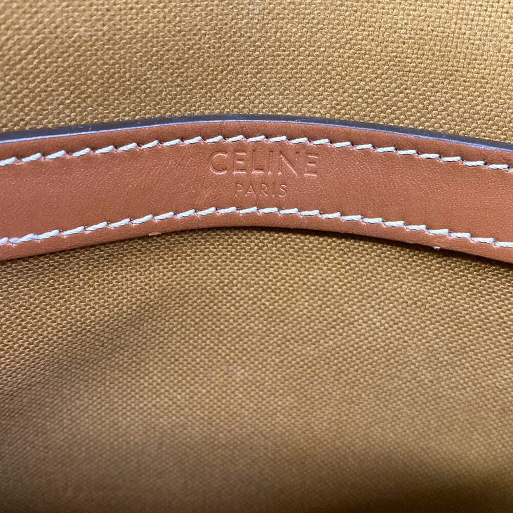 Celine Medium Folco Bag Tan Triomphe #334474C17B - Picture 9 of 15